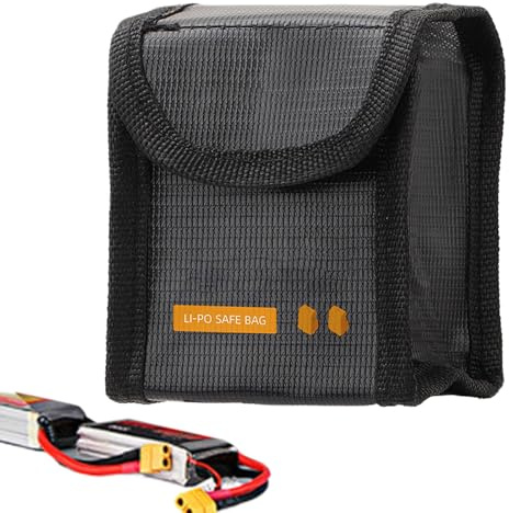 SAFE LITHIUM BATTERY - Resistant Storage Box, Heavy Duty Metal Construction, Secure Locking Lid | Safe Storage Lithium Ion Batteries