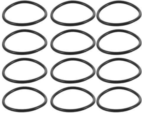 Goma Amortiguadores Anillos 12 Piezas, para Micrófono de Condensador | Goma Negra, Absorción de Vibración, Instalación y Retirada Fáciles, para Estudios y Emisiones en Directo