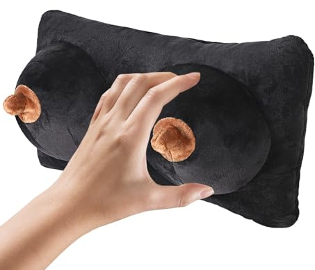 XGOPTS Brustkissen 3D Busen Plüsch Kissen Scherzartikel für Erwachsene Lustige Witziges Geschenke für Männer Witziges Kuschelkissen Männerkissen