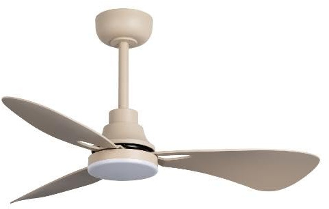 Perenz 7213SB IR - Ventilatore da Soffitto con Luce, Telecomando 3 Pale Diametro 97 cm Sabbia