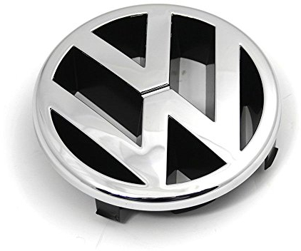 Volkswagen 3B0853601ULM Emblem vorn Kühlergrill Zeichen Grill Logo, chrom/schwarz