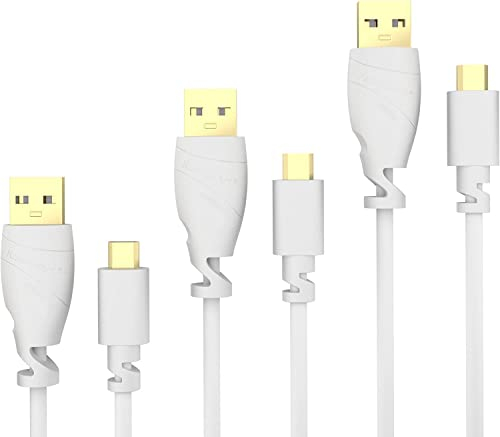 KabelDirekt – Micro USB Kabel – 3x 1,5m (USB 2.0, Ladekabel, Datenkabel, weiß) – TOP Series