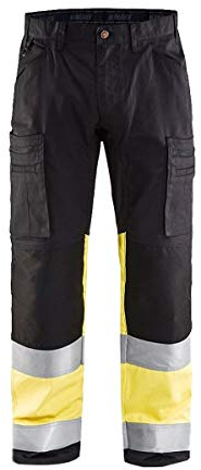 Blaklader 15511811 Hochsichtige Hose mit Stretch, Schwarz/Gelb, grootte C50