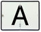 A-Tafel A-Schild für Abfalltransport auf Stahlblech vertikal klappbar mit Kantenschutz 400x300 mm Drehwirbel mittig Warntafel Abfalltafel Abfallschild LKW