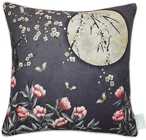 Angel Strawbridge The Chateau Moonlight Cushion Midnight Blue