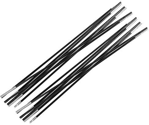 Ongoion Zeltstange, 4M Fiberglas Faltbares tragbares Zeltrahmen-Kit, Robustes, rostfreies, elastisches, hitzebeständiges Zelt für 3-4 Personen Campingzelt