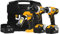 JCB 18V Cordless Power Tool Set, Drill Driver, Impact Driver and Inspection Light, 2x4.0Ah Batteries & Fast Charger in Power Tool Case, 3 Year Warranty