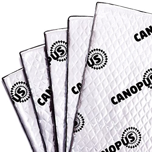 CANOPUS Tapis D'isolation Acoustique en Butyle Professionnel 1,7m², 9 Feuilles Extra épais et Collant - Anti-Bruit et Vibration pour Voitures