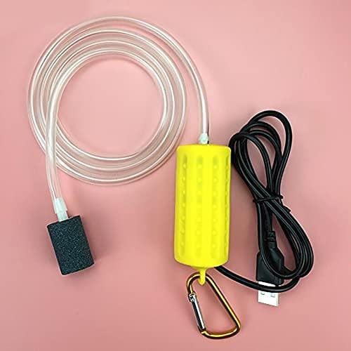 Mini Aquarium Air Pump USB for Aquarium, Fish Tank, Fishing with Air Stone and Silicone Tube