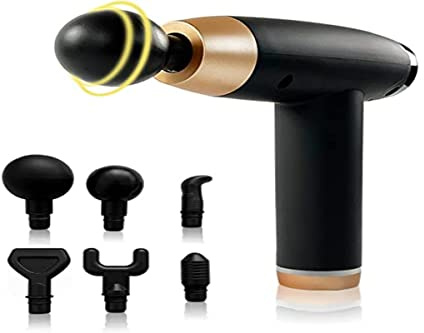 ZAMELUX Professionelle Muskelmassagepistole, Handmassagepistole mit 20 einstellbaren Ebenen und 6 Massageköpfen, LCD-Display, zur Schmerzlinderung und zur Entspannung von Müdigkeit