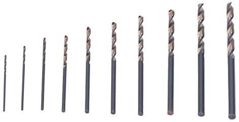 HSS-Bohrer-Set, Lochstanzen Schärfere Öffnung Schnellwechsel HSS-Spiralbohrer Effizient 0,8-3,0 mm 10 Stück für Bienenwachs für Kunststoff für Elektroschleifer