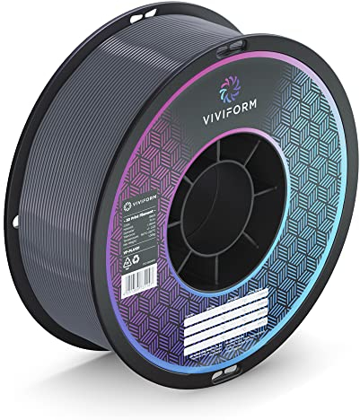Viviform PLA+ Filament für 3D Drucker | 1kg Rolle | ∅1,75mm +/- 0,03mm | Grau, VF-PLA112, 1 Kg