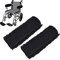 Chair Armrest Covers, Stretchable Memory Foam Wheelchair Cushions Sheepskin Armrest Pads Desk Office Chair Arm Pads Soft Support Wheelchair Accessories for Office Chair Gaming Chairs Black (1 Pair)