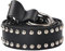 FAD-4U Steampunk PU-Leder-O-Ring-Gürtel, mittelalterlicher genieteter Taillengürtel für Damen, Schwarz , One size