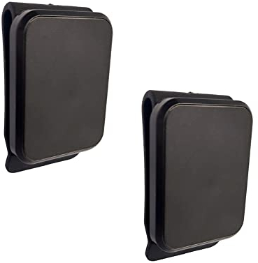 Bjsdkff Magnetic Tool Holster, 2 Pcs Super Strong Neodymium Magnet Leather Sleeve for Screws, Hammers, Sockets, Pliers, Drills, Wrenches, Black Plastic, 7.3 x 4.5 x 2.87 cm