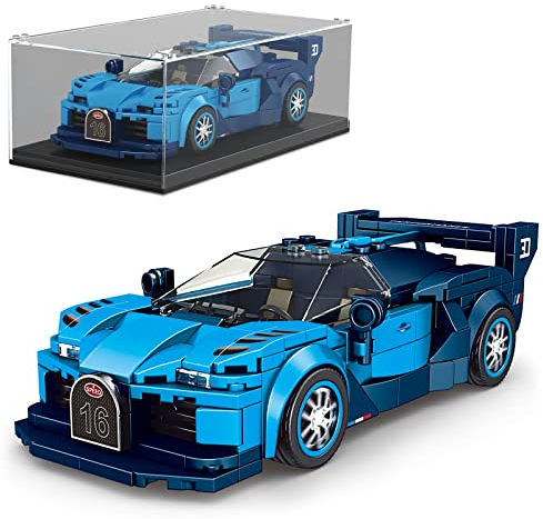 Mould King 27001 Technique Speed Champion - Briques de Construction pour Voiture de Sport - avec vitrine en Acrylique Vision GT - pour Adultes et Enfants (336 pièces)