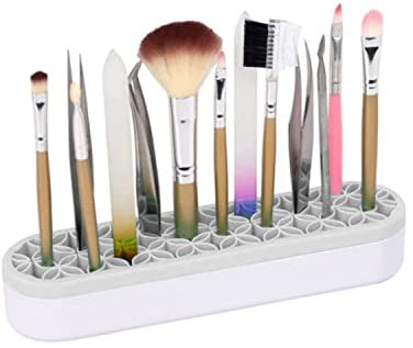 Silicone Makeup Brush Holder, Silicone Cosmetic Storage Box, Multipurpose Desktop Storage Box, Make Up Brush Storage Stand, For Storing Makeup Brushes Lipsticks Lip Glazes Brushes Craft Tools