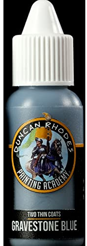 Duncan Rhodes Painting Academy Two Thin Coats Hobby Paints 15ml (Gravestone Blue)