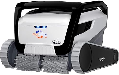 Dolphin POOLSTYLE 60i Robot pulitore automatico per piscina interrata e fuori terra fino a 15m - Pulizia pareti, linea d’acqua e fondo - Controllo con l'app