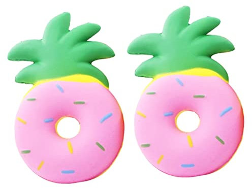 Toyvian Kinderspielzeug Kinder Spielzeug 2 Stücke Stress Kinder Ananas Kinder Kugelform Bälle Quetschen Zappeln Sensorische Dekompression Donut Fälschung Langsam Kinder Spielzeug