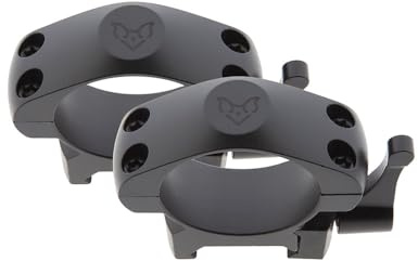 BAT VISION Anillas Desmontables Acero 30 mm, liberación rápida, Weaver - Picatinny (Baja - Altura 4.5)
