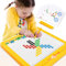 YYDeek Magnetic Drawing Board for Kids Ages 4-8, Magnet Doodle Board for Toddlers 1-3, Magnetic Dot Art with 2 Pens, 10 Double-Sided Flash Cards and Beans, Montessori Toys for Boys Girls