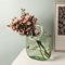 Glasvase mit elegantem Geldbörsen-Design, Handtaschenvase mit Fischschale, einzigartige Blumenvase mit Griff und Blasen – für Heimdekoration/Büro/Garten/Hochzeitsdekoration/Enterpiece/Events