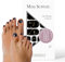Original Miss Sophie Pedi Wraps I Marbleous Black Pedicure I 27 ultra-dünne Nagellack-Streifen mit Muster I Für Fußnägel I Hält auf Natur- sowie lackierten, Acryl-, Gel- & Shellac-Nägeln