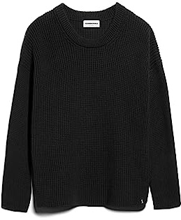 ARMEDANGELS Damen Pullover Loose Fit aus Bio-Baumwolle NURIAAS Loose Fit Black XXL