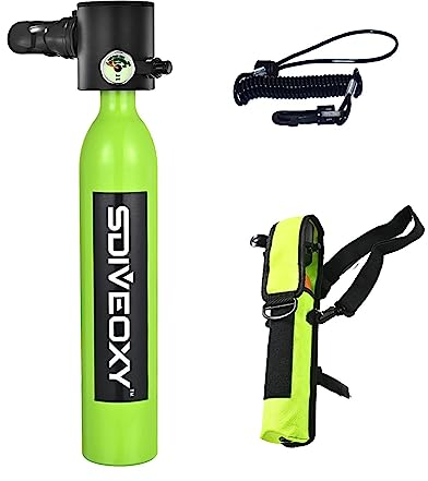 cypreason Scuba Tank Diving Equipment Snorkeling Dive Bottle Oxygen Cylinder Scuba Diving Air Tank Set With Hand Pump Storage Bag