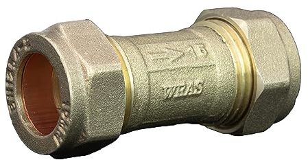 Kudos-Trading - 15 mm Rückschlagventil, WRAS-zugelassen, Klemmverschraubung, Rückschlagventil, Einwegisolationsventil, DZR verhindert Rückfluss, langlebige Konstruktion (15 mm)