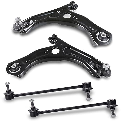 ATEC Germany 2x Querlenker mit Traggelenk vorne, 2x Koppelstange vorne Kompatibel mit A udi A1, SEAT ARONA (KJ7, KJP), IBIZA, SKODA KAMIQ, FABIA 4, SCALA, VW POLO (AW1, BZ1, AE1), T-CROSS
