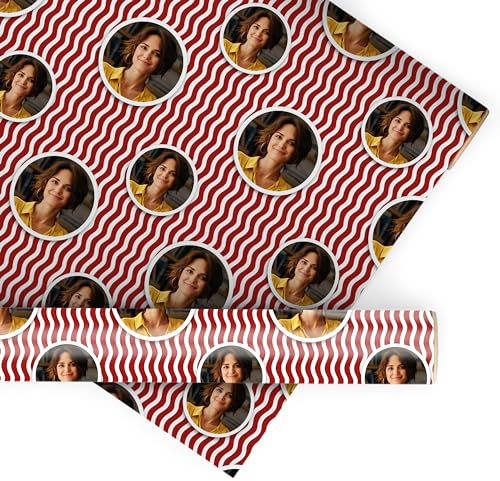 wandmotiv24 Geschenkpapier personalisiert, 100 x 210cm, 2.1 qm, Foto anpassen, Fotogeschenk, Geschenk für Freunde und Familie M0032