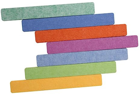 MAGICLULU 7er-pack Filz-pinnwandstreifen Filz-memoboard-leiste für Das Home-office Im Klassenzimmer