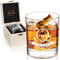 LIGHTEN LIFE 80th Birthday Gifts for Men 340ml,1945 Whiskey Glass in Valued Wooden Box,80th Birthday Bourbon Glass for 80 Years Old Dad,Husband,Friend,Bday Gift Ideas