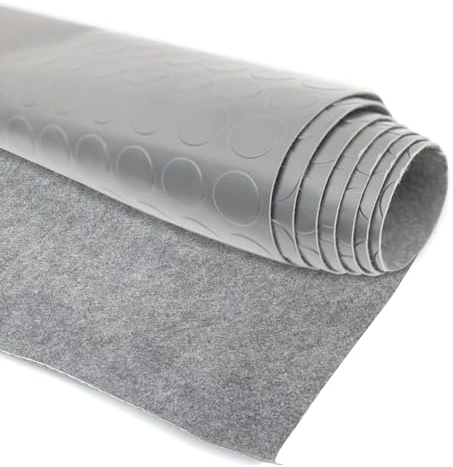 Antirutschmatte Gumimatte Bodenbelag Noppen 100 x 200 cm Grau
