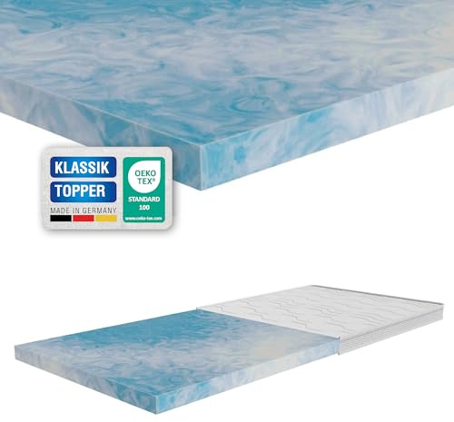 ARBD Kaltschaum Topper 120x200 cm – 7cm Matratzentopper H3 mittel – orthopädische Matratzenauflage für alle Matratzen & Betten – atmungsaktiv, ergonomisch & Allergiker geeignet
