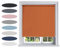 Lister Cartwright Blackout Plain Roller Blinds Windows Blind Easy Fit Child Safety Included (Tomato Cream, 200 cm Width x 160 cm Drop)