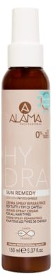 Alama Hydra Crema Spray Riparatrice Solare per Capelli, Spray Ristrutturante e Anticrespo senza Risciacquo con Filtri UV Naturali, 150 ml