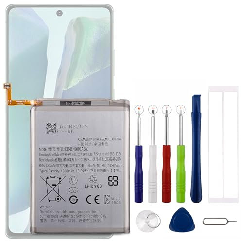 Vvsialeek EB-BN980ABY - Batteria di ricambio per Galaxy Note 20 5G SM-N980F, SM-N980F/DS con kit di strumenti gratuito.