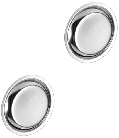 Alipis 2pièces Support De Sachet De Thé Acier Inoxydable Soucoupe Métallique Ronde pour Organiser Les Sachets De Thé Accessoire Pratique pour Maison Bar Et Restaurant