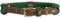 HUNTER Hundehalsband Malia, Farbe: dunkelgrün/Dunkelbraun, aus geschmeidigem Tau & robustem Leder, leicht, strapazierfähig, moderner & eleganter Look, frische Farben, Made in Germany, Größe: 50