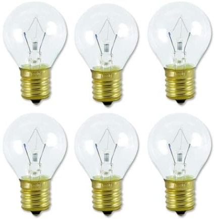 Ampoules de remplacement originales à Base intermédiaire E17 S11, 40 watts, for lampe à lave de 14.5 pouces, 20 onces, 120V, 6 paquets