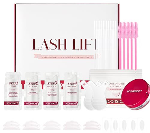 Lash Lift Kit with Glue Balm, Single Sealed Packaging Eyelash Perm Kit