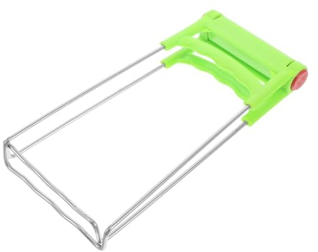 Dish Tongs Stainless Steel Bowl Clip Holder Anti-scalding Green