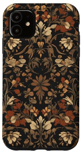 Vintage Floral William Morris Inspired Earthy Tones Boho Case for iPhone 11