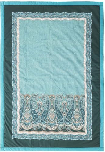 BASSETTI Baumwoll-Plaid SABBIONETA Farbe GRÜN V1 Größe 135x190