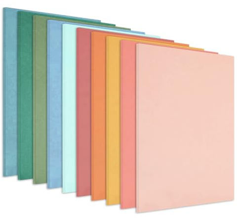 Wonninek Morandi färgad kartong A4 250 gsm texturerat pastellhantverk papperskort lager perfekt för konst och hantverk kontor och brevpapper användning (30 ark)