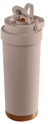 Water Tumbler with Straw, 750 ml Travel Cup, Céramique Coated Bottle, 2,76 x 3,35 x 10,04 Inches, Leakproof Lid Design, Direct Drinking Spout, for Car, Hospital, Gym, Hiking, Camping