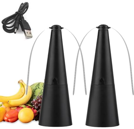 2 Pièces Ventilateur Anti Mouche De Table, Répulsifs Anti Mouche Prise USB, Repoussent Ventilateurs pour Pique-Nique, Barbecue, Fêtes, Gardez Mouches Et Insectes Loin De Nourriture